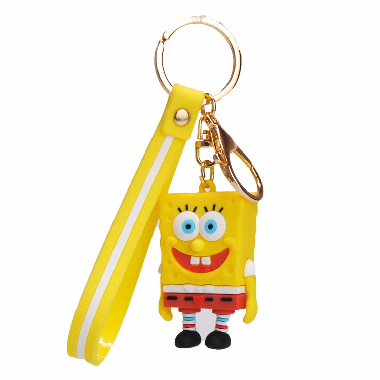 Cartoon SpongeBob Action Figure Toys Patrick Star & Squidward & Gary Model Collectible Doll Keychain Toy For Kid Christams Gifts