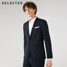 Мужской шерстяной деловой Блейзер, приталенный пиджак, одежда T | 41835Z502