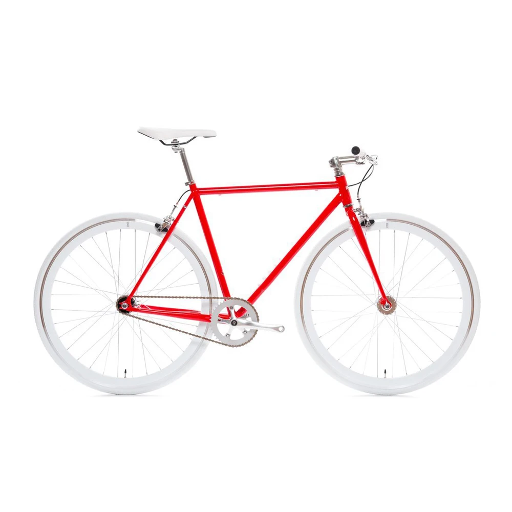 Fixed gear bike 700C bike Track Single speed Bike red bicicleta 52cm fixie bike vintage DIY frame