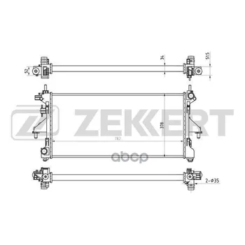

Radiator OHL. DV. Citroen Jumper (250) 06- Fiat Ducato (250) 06-peugeot boxer (250) 06-zekkert art. mk-1133