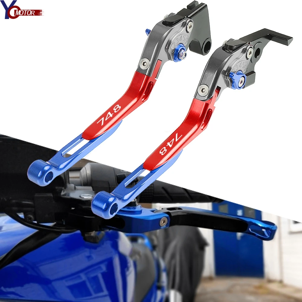 Для Ducati 748 74 8 1999 2000 2001 2002 CNC Алюминиевые Регулируемые рычаги тормозной системы сцепления для гоночных мотоциклов аксессуары для мотоциклов