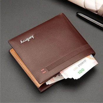 

Fashion Men Wallets Small Wallet Men Money Purse Leather Short Male Wallet Business ID SIM Card Holder Slim Purse Wallet Clutch