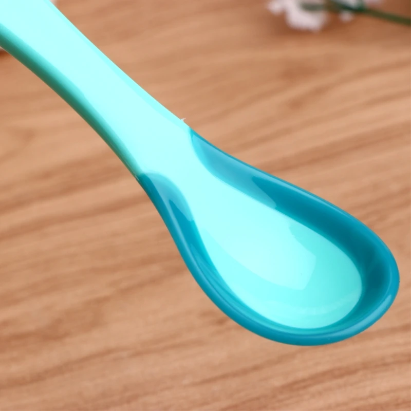 

Temperature Heat Sensing Baby Spoon Safety Infant Newborn Feeding Tool Baby Care R2JF