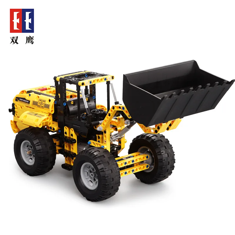 

Double e C51058 Wheel Loader Cracking Take Machinery Educational Spell Assembly Building Blocks Electric Remote Control Toy Engi