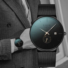 2020 New LIGE Watch For Men Top Brand Luxury Waterproof 24 Hour Date Quartz Clock Slim Mesh Sports WristWatch Relogio Masculino 2020 New LIGE Watch For Men Top Brand Luxury Waterproof 24 Hour Date Quartz Clock Slim Mesh Sports WristWatch Relogio Masculino