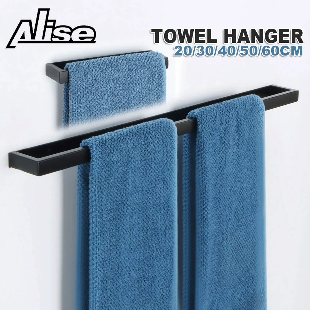 20/30/40/50cm Towel Ring Towel Hanger Bath Towel Holder Wall Hanging Towel 304 Stainless Steel Bathroom Shelf Storage Rack
