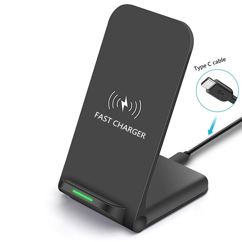 Fast 15W Wireless Charger Stand Foldable USB C Qi Charging Pad Dock Station For iPhone 11 XS XR X 8 Airpods Samsung S10 S9 | Мобильные