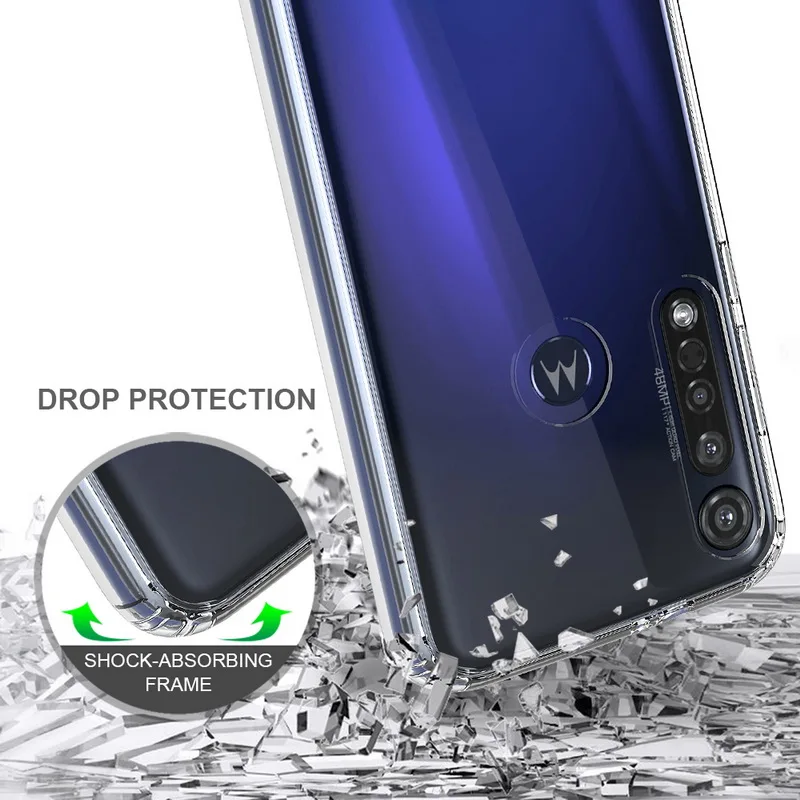 Для Moto G8 Plus чехол 6,3 ''Кристальный Гибридный Бампер прозрачная твердая акриловая задняя крышка для Motorola Moto G8 Plus Phne чехол s g 8 G8plus