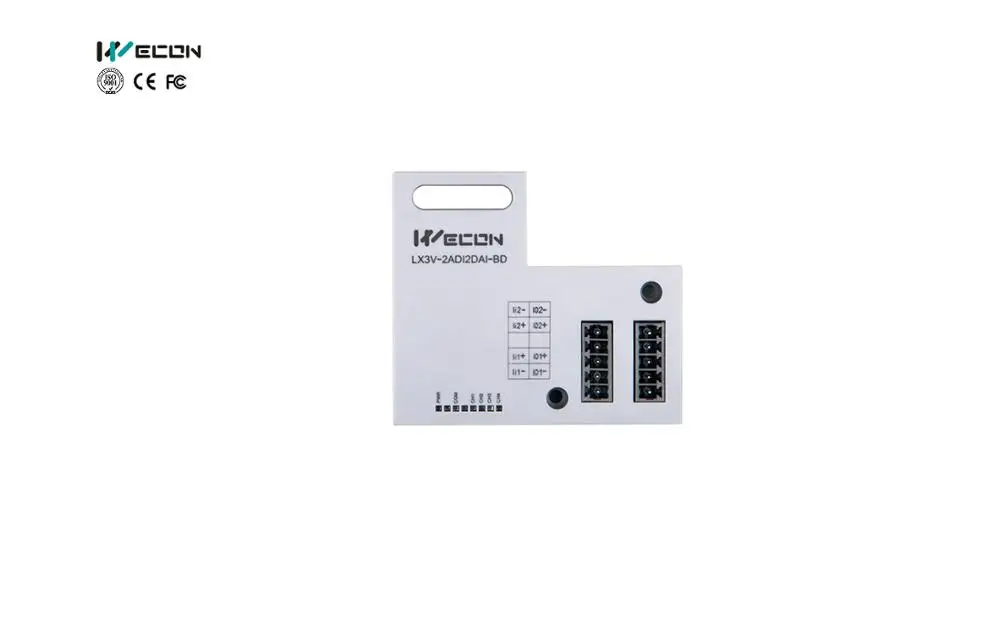 WECON 2 аналоговых входа, 2 аналоговых выхода PLC модуль LX3V-2ADI2DAI-BD