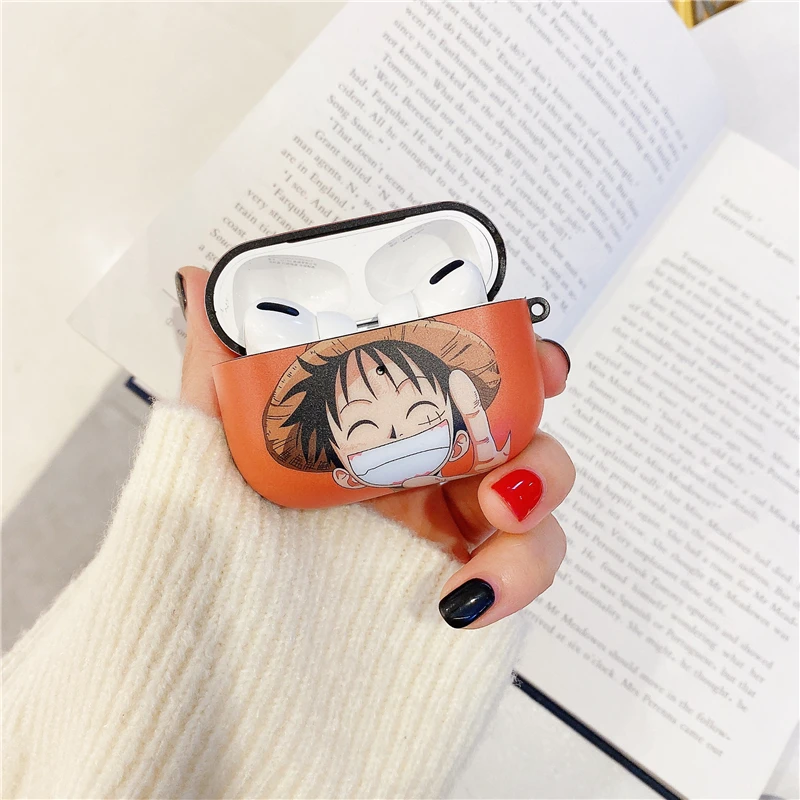 Мультфильм one piece Луффи Зоро ace чехол Bluetooth беспроводной Чехол для гарнитуры для Apple Airpods pro 3 2 модные милые наушники мягкий чехол