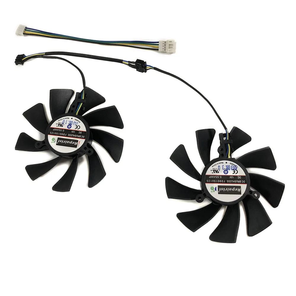 Кулер Repairist 2 шт./компл. HD7970 GPU VGA для Sapphire Vapor X OC HD 7970 6G GDDR5 охлаждение видеокарты в