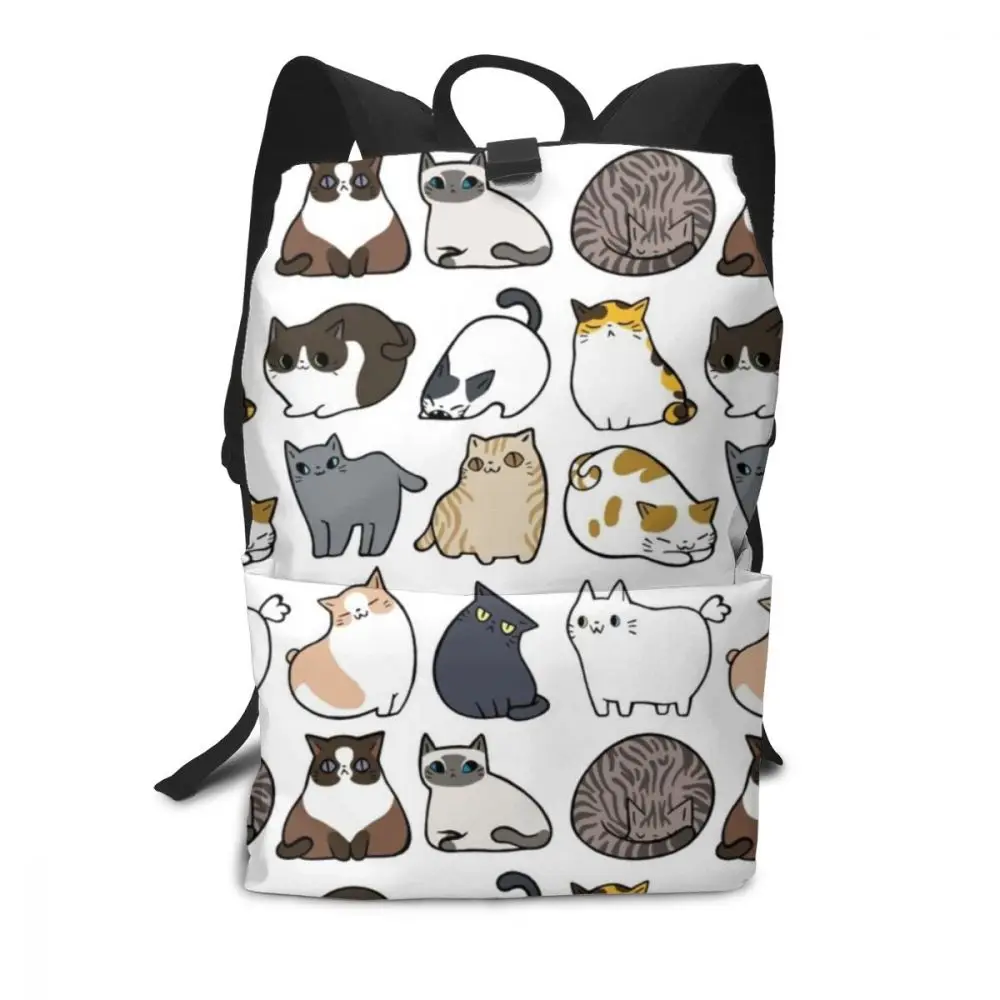 Рюкзак с изображением животных, рюкзаки с рисунком, Подростковая сумка, многофункциональные дорожные сумки высокого качества для мужчин и женщин - Цвет: Cats Cats Cats