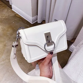 

Summer Casual Small Rectangle Shape PU Leather Mini Shoulder Messenger Bag Subaxillary Bags Shoulder Bags