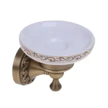 Античная латунь мыльница держатель прочный мыльница лоток аксессуары для ванной комнаты