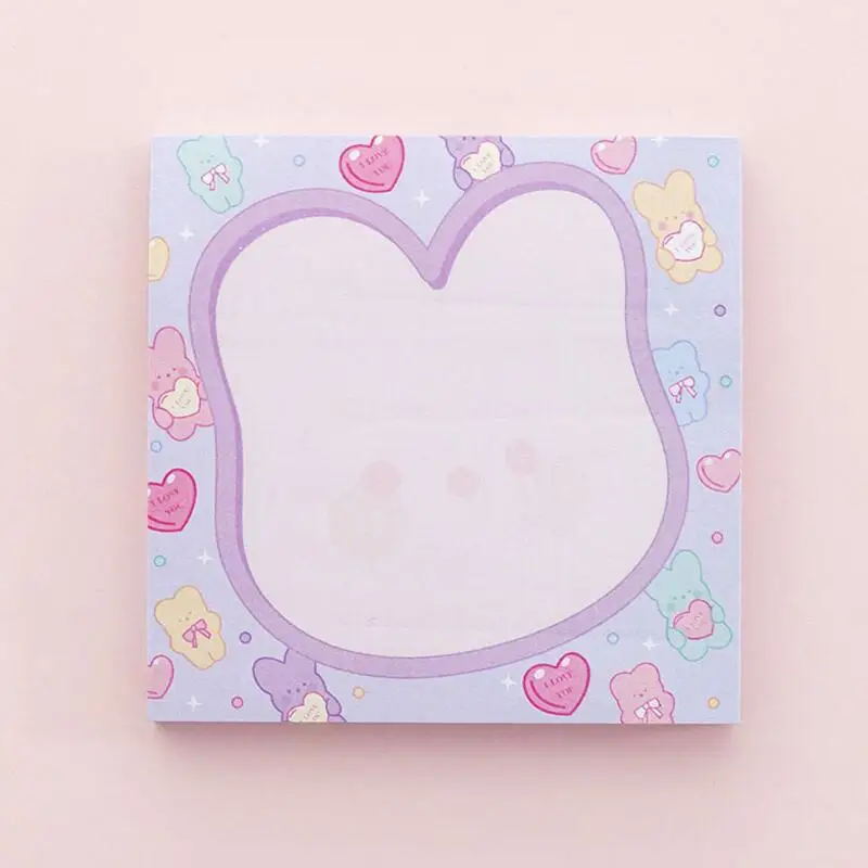Розовая девочка сладкие конфеты блокнот липкий стикер для заметок этикетка Escolar Papelaria школьные офисные принадлежности - Цвет: Rabbit