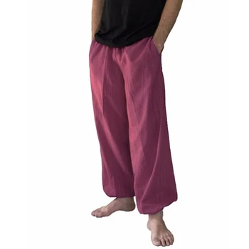 

Men Cargo Pants Male Casual Solid ankle-length Cargo Pants Fashion Men Breathable Comfortable Pants