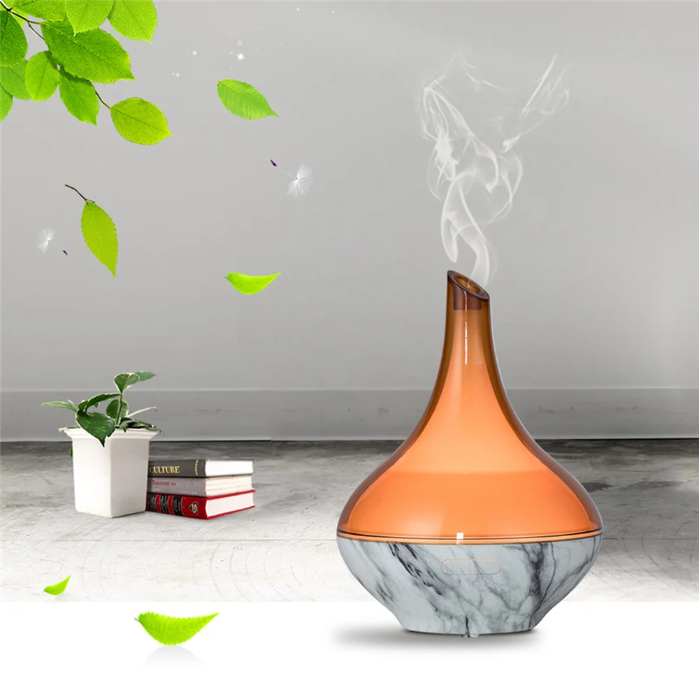 LISM 200ml Ultrasonic Air Humidifier Modern Marble Essential Oil Diffuser with LED Light for Home Yoga Mist Maker Aromatherapy | Бытовая