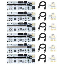 

6PCS Riser VER 010X USB 3.0 PCI-E Riser VER010-X Express Cable Riser For Video Card X16 Extender PCI-E Riser Card For Mining