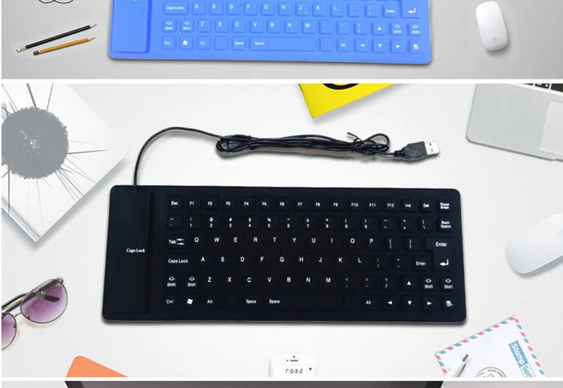 Portátil, Dobrável, Com Fio, Mini USB, PC,