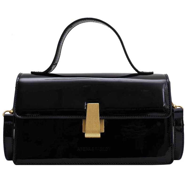 

191218 iVog New Arrival Everyday Ladies Small Messenger Shoulder Handbag Black PU Fashion Hand Bags for Women 2019