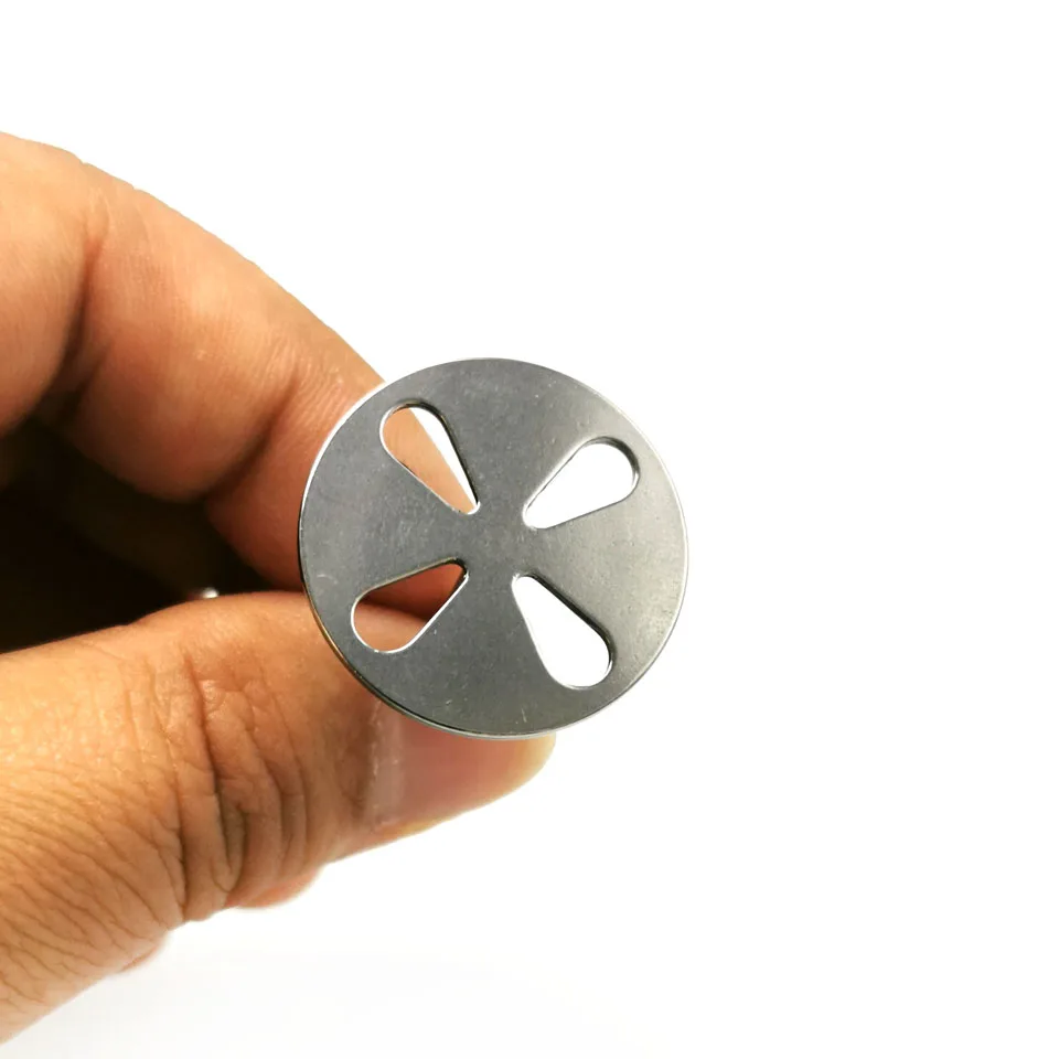 HYTOOS Stainless Steel Disc For 25mm Sanding Paper 3/32" Metal Disk Nail Drill Bits Drill Nails Accessories