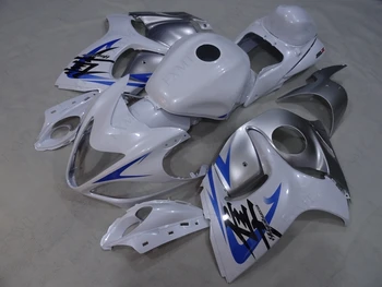 

GSXR 1300 2002 Plastic Fairings GSXR 1300 2005 Fairings Gsx 1300R 1997 - 2007 Bodywork White Silver Blue