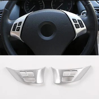 

Auto accessories For BMW X1 E84 2010-13 ABS Chrome Car Steering Wheel Button Frame For BMW E90 E92 3 Series 2005-2012 car goods