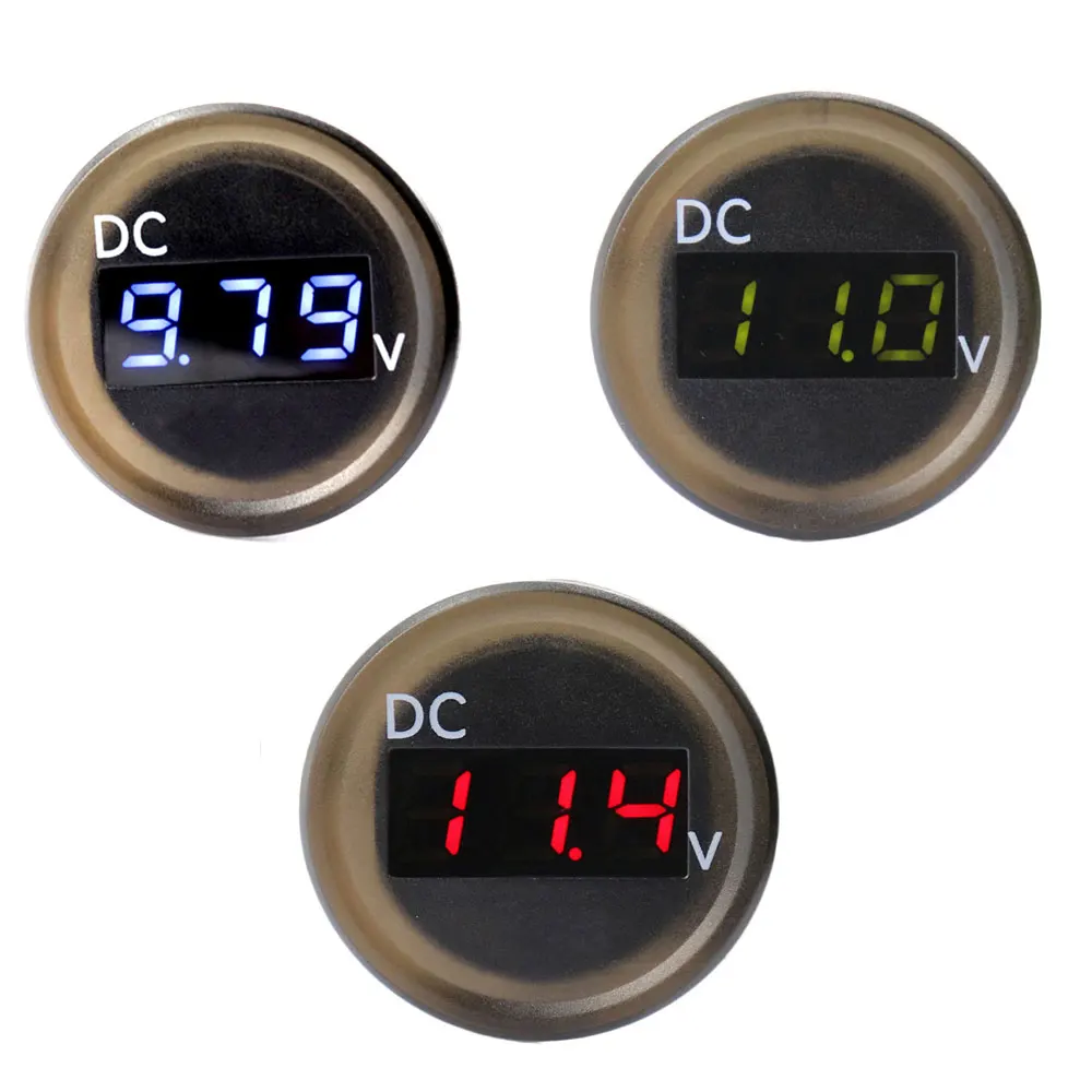 

Iztoss DC 0V-30V Car RV Yacht Motorcycle LED 3-Digit Display Voltage Voltmeter Motorcycle Ammeter