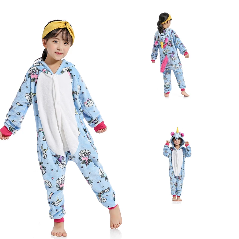 Halloween Children kigurumi Anime Kids Costumes Cosplay Cartoon Animal Sleepwear Unicorn Winter Warm Hooded Halloween Children kigurumi Anime Kids Costumes Cosplay Cartoon Animal Sleepwear Unicorn Winter Warm Hooded