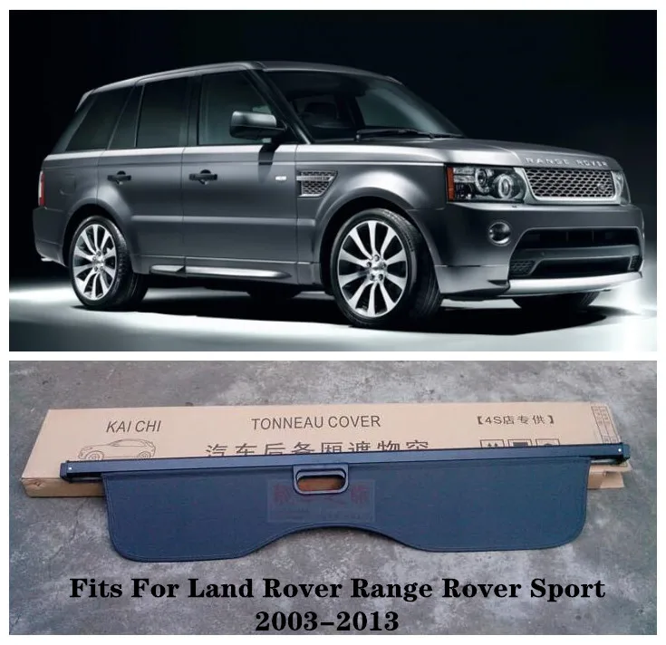 

High Qualit Car Rear Trunk Cargo Cover Security Shield Screen shadeFits For Land Rover Range Rover Sport 2003-2013(black, beige)