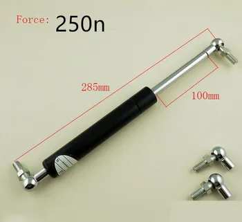 

100mm Stroke 250n Force Auto Gas Spring Damper Ball Gas Strut Shock Spring Lift Prop Automotive M8 Gas Spring 285mm