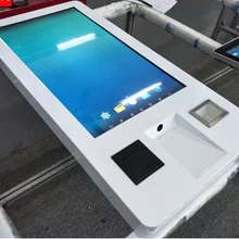 Настенный все в одном ПК Встроенный самообслуживание отель банк Ресторан терминал ЖК сенсорный экран NFC/ORC кард-ридер киоск