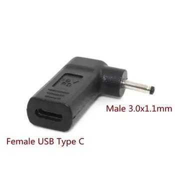 

USB Type C Plug Dc Jack Power Adapter Converter USB-C Female to 3.0x1.1mm Male For Acer Asus Laptop Adapter