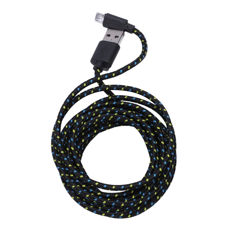 Универсальный 3M/10FT мини USB нейлоновый сетчатый кабель для передачи данных для samsung Galaxy S6