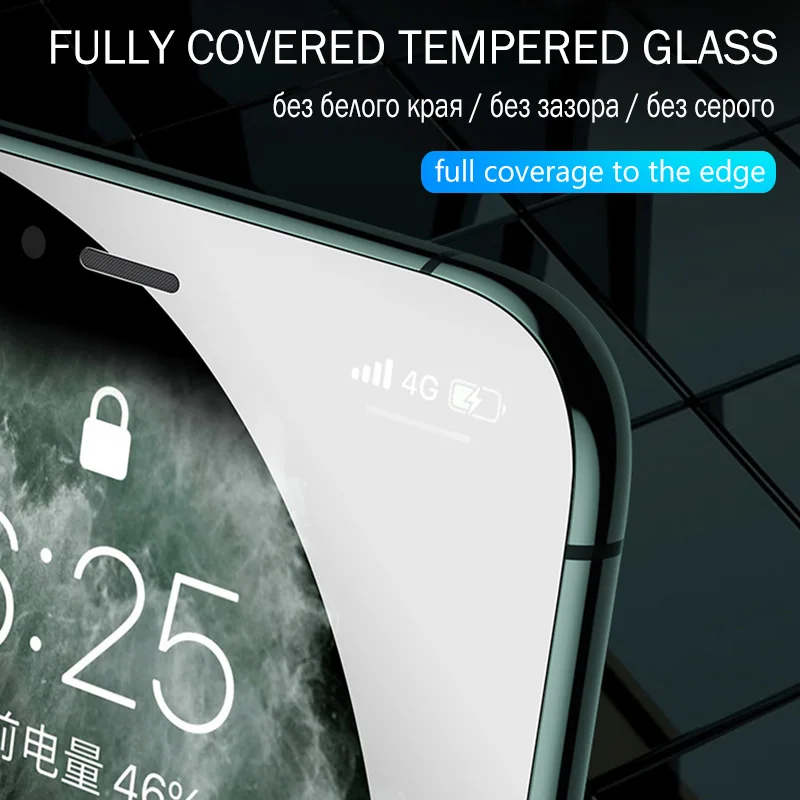 99D полное покрытие стекло для iPhone 7 8 6 6S Plus Защита экрана для iPhone X XR XS 11 Pro Max Передняя защитная стеклянная пленка