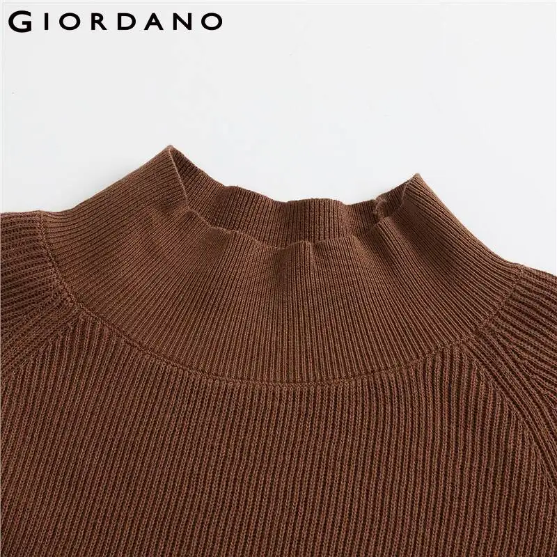 Giordano вязанная мужская кофта с высоким воротом имеется несколько цветовых