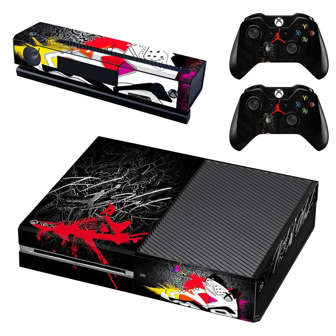 Jordan sticker s для xbox one виниловые наклейки на кожу Наклейки Обложка Pegatinas для xbox one консоль Kinect два контроллера Скины