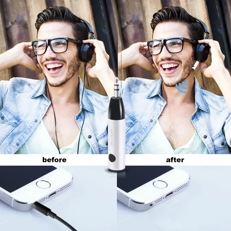 Car Wireless Bluetooth Transmitter Receiver Adapter 3 5mm AUX Audio for TV PC Headphone Car Kit Wireless Adapter