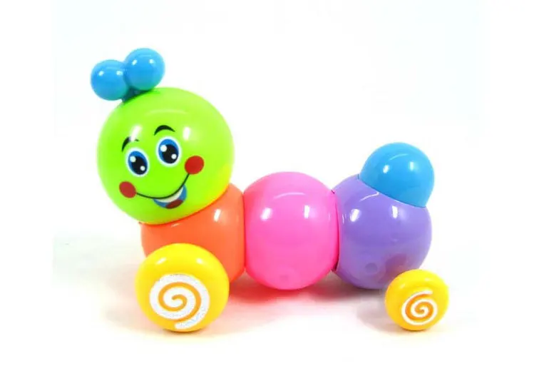 Educational Toy Manufacturers Wholesale Color Flexible Toy Worm Colorful Telescopic Caterpillar on Chain Toy