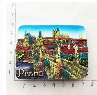 The Prague Astronomical Clock Czech Tourism Souvenir Gift 3D Resin Fridge  Magnet