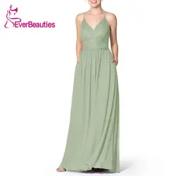 Свадебное платье для гостей светло-зеленый 019 вечерние платья свадебное платье с лифом, украшенным блестками Vestido Madrinha шифон Sukienka платья