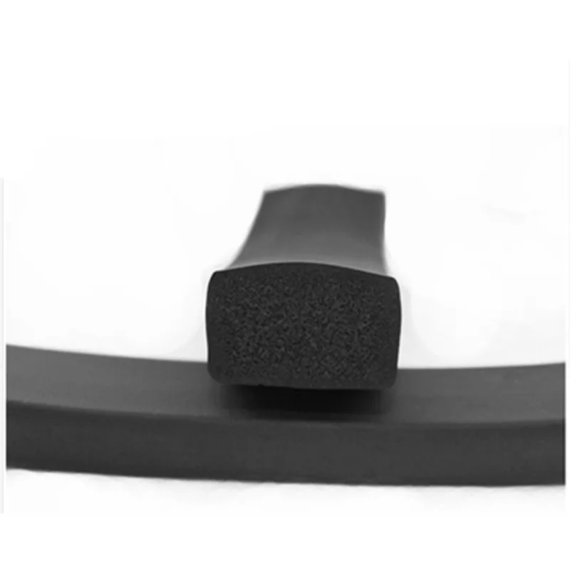 Details about   5meters EPDM Foamed Rubber Square Type Sealing Strip Sound Proofing Dustproof 