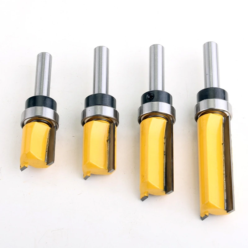 Shank Flush Trim Router Bit Pattern Bit Wood Milling Cutter Carpenter Straight End Mill Trimmer Cleaning Flush Trim Tenon Cutter central machinery band saw