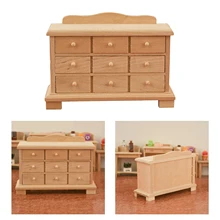 

1/12 Scale Doll House Miniature Wood TV Cabinet Furniture Scenery Accs