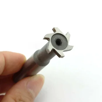 

10mmx3mm Diameter 6 Flutes HSS T Slot End Mill Milling Cutter Replacement Tool