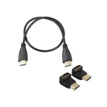 

270 90 Degree HDMI Adapter High Speed V1.4 Male to Male Female HDMI Wire Cable Computer Cables & Connectors переходник