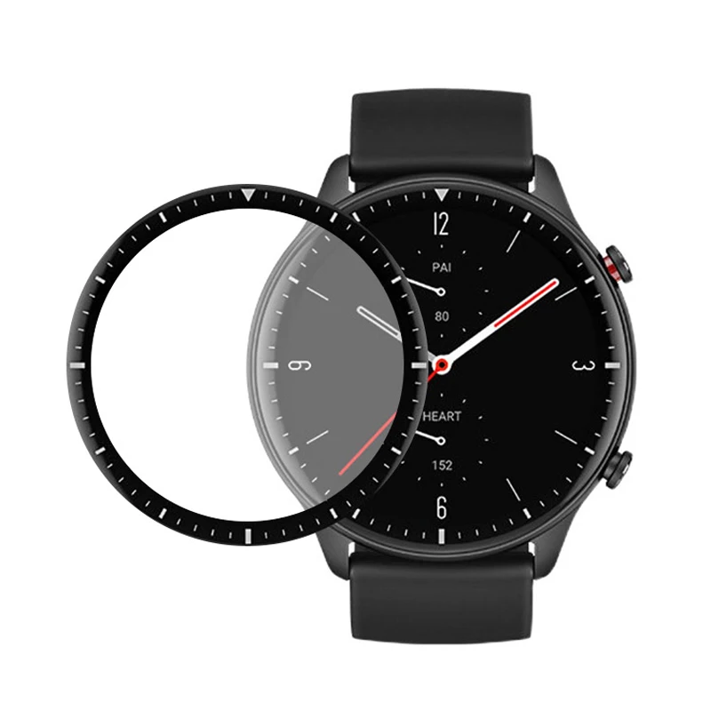 

Мягкая защитная пленка с 3D изогнутыми краями для Huami Amazfit GTR 2 Watch GTR2 Smartwatch, защитный чехол