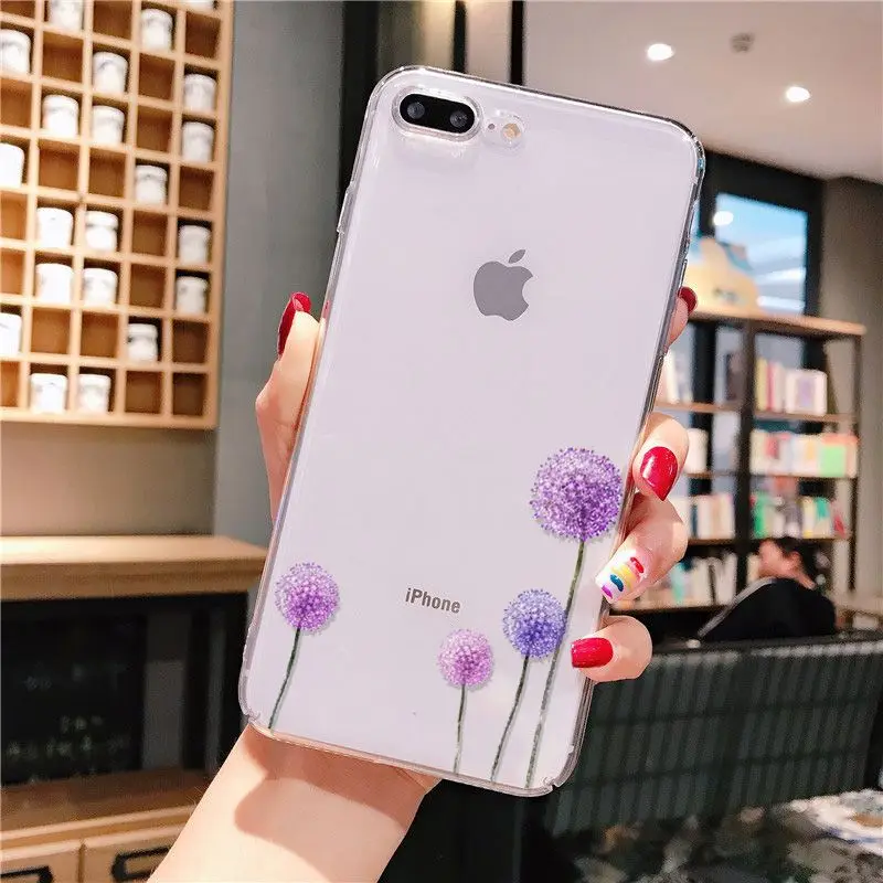 Yinuoda простой чехол с лавандовыми фиолетовыми цветами для телефона iPhone 8 7 6 6S Plus X XS
