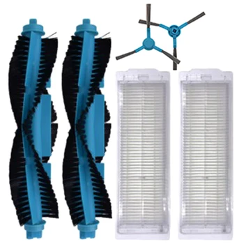 

1Set Side Brush Mop Pad Roller Brush HEPA Filter er for Cecotec Conga 3290 3490 3690 Vacuum Cleaner