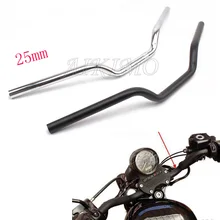 1 шт. мотоцикл " 25 мм хром/черный металлический трекер руль для Harley Sportster XL 883 1200